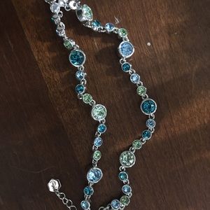 Aqua Touchstone Crystal Bracelet